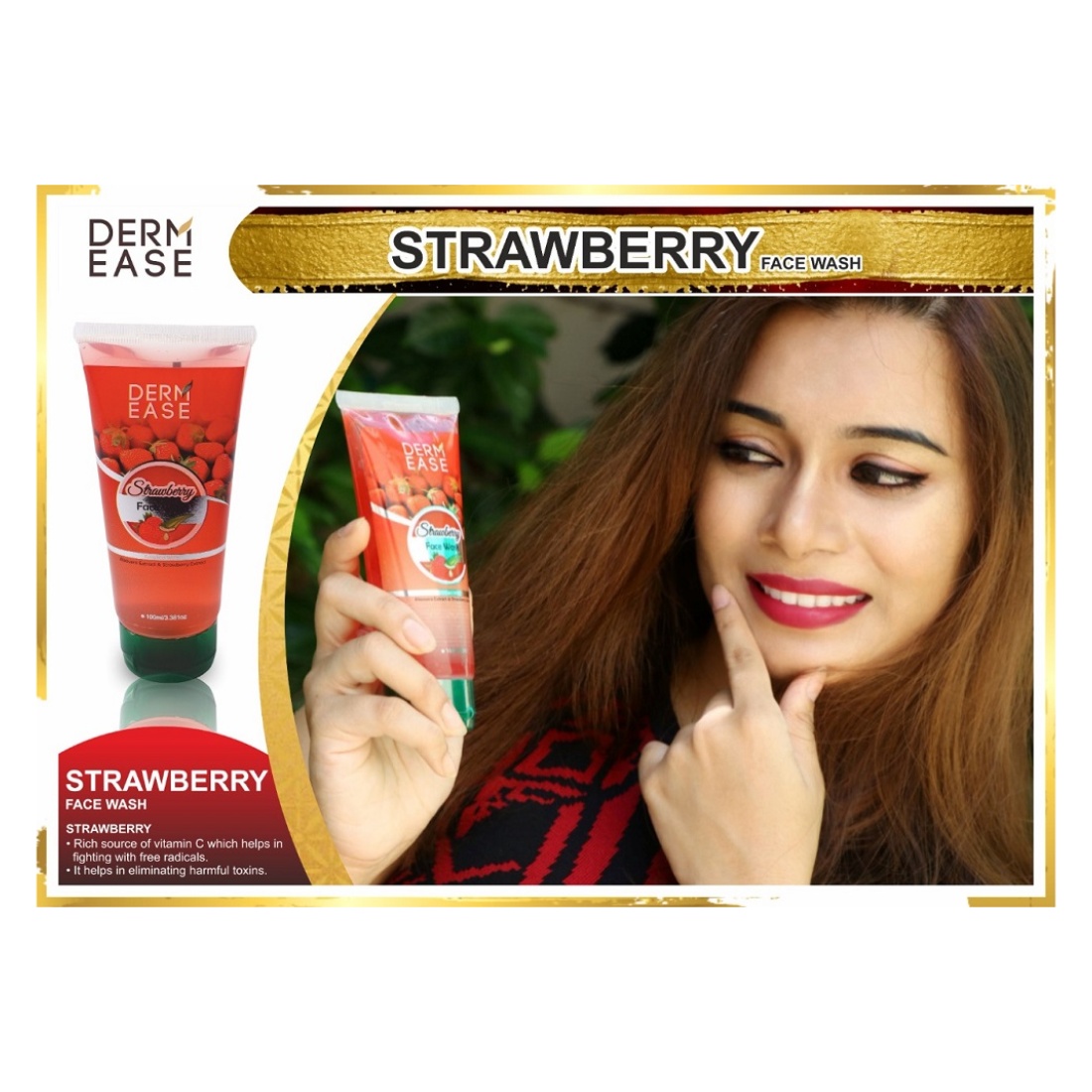 DERM EASE Strawberry Face Wash Combo
